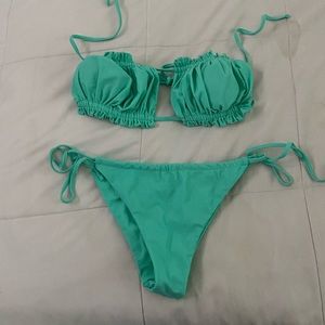 shein ming green bikini